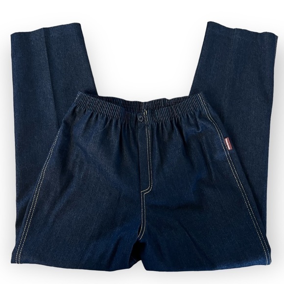 JORDACHE American Vintage 80’s High Elastic Waist Dark Wash Mom JeansSize 32 - Picture 2 of 10